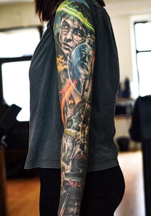 花臂图片男,花臂男生的独特魅力